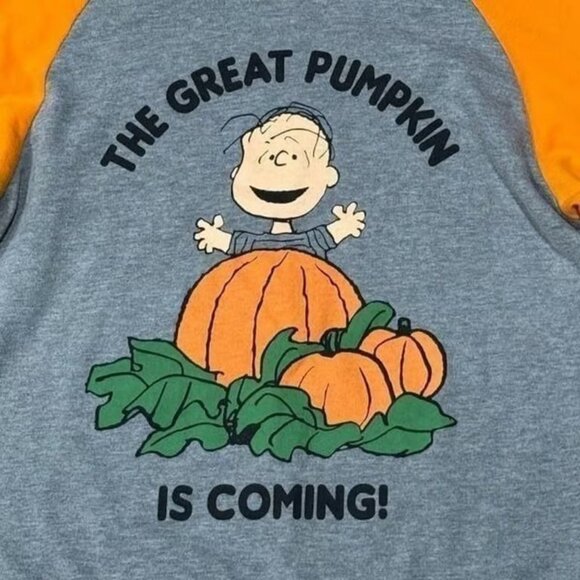 Peanuts Mighty Fine Great Pumpkin Crewneck Sweatshirt Women’s Small - Picture 3 of 3